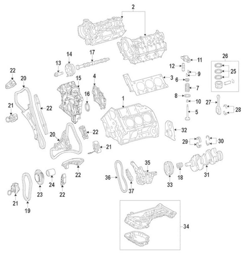 Engine Camshaft - Passenger Right